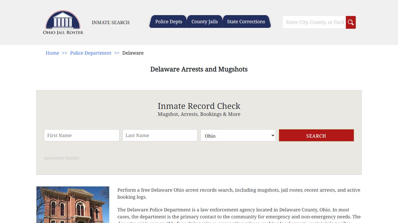 Delaware Arrests and Mugshots | Jail Roster Search